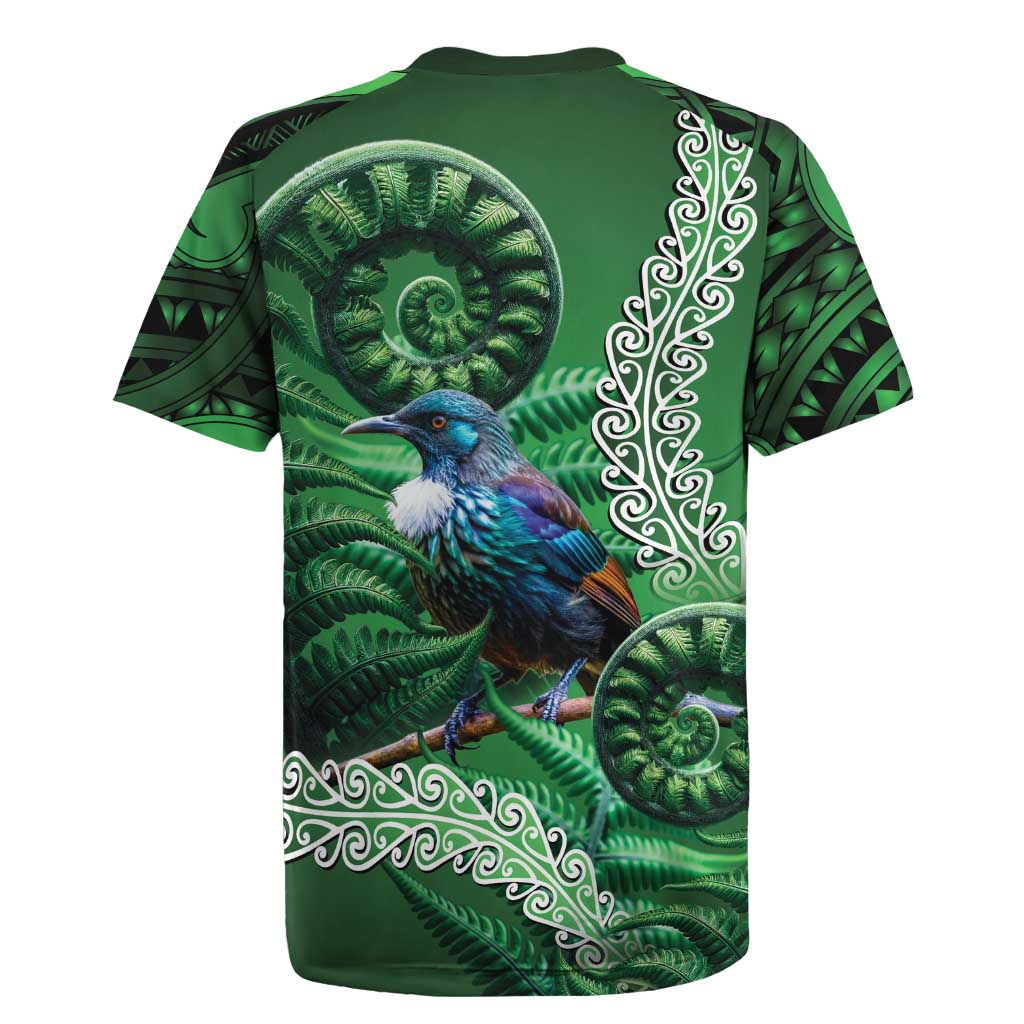 Tui Bird Koru Silver Fern Aotearoa Rugby Jersey
