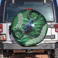 Tui Bird Koru Silver Fern Aotearoa Spare Tire Cover