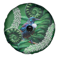 Tui Bird Koru Silver Fern Aotearoa Spare Tire Cover
