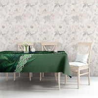 Tui Bird Koru Silver Fern Aotearoa Tablecloth LT9 - Polynesian Pride