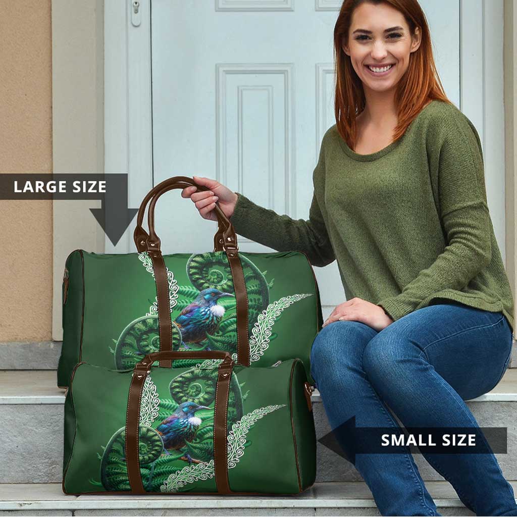Tui Bird Koru Silver Fern Aotearoa Travel Bag