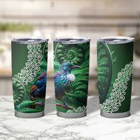 Tui Bird Koru Silver Fern Aotearoa Tumbler Cup