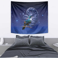 Tui Bird Matariki Galaxy Tapestry Koru Silver Fern Aotearoa