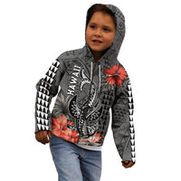 Hawaii Hammerhead Shark Kid Hoodie Polynesian Vintage Vibes LT9 - Polynesian Pride
