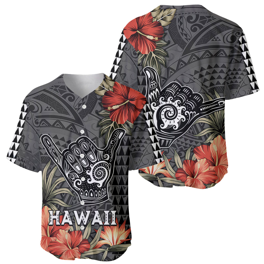Hawaii Shaka Surf Hand Sign Baseball Jersey Polynesian Vintage Vibes LT9 - Polynesian Pride