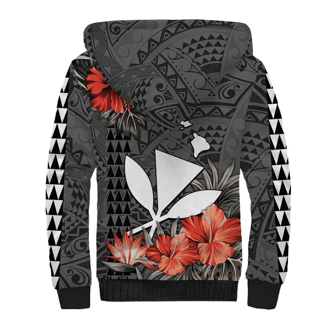 Personalised Hawaii Kanaka Maoli Sherpa Hoodie Polynesian Vintage Vibes LT9 - Polynesian Pride