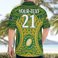 Personalised Cook Islands Rugby Hawaiian Shirt Kukis Athletic Style LT9 - Polynesian Pride