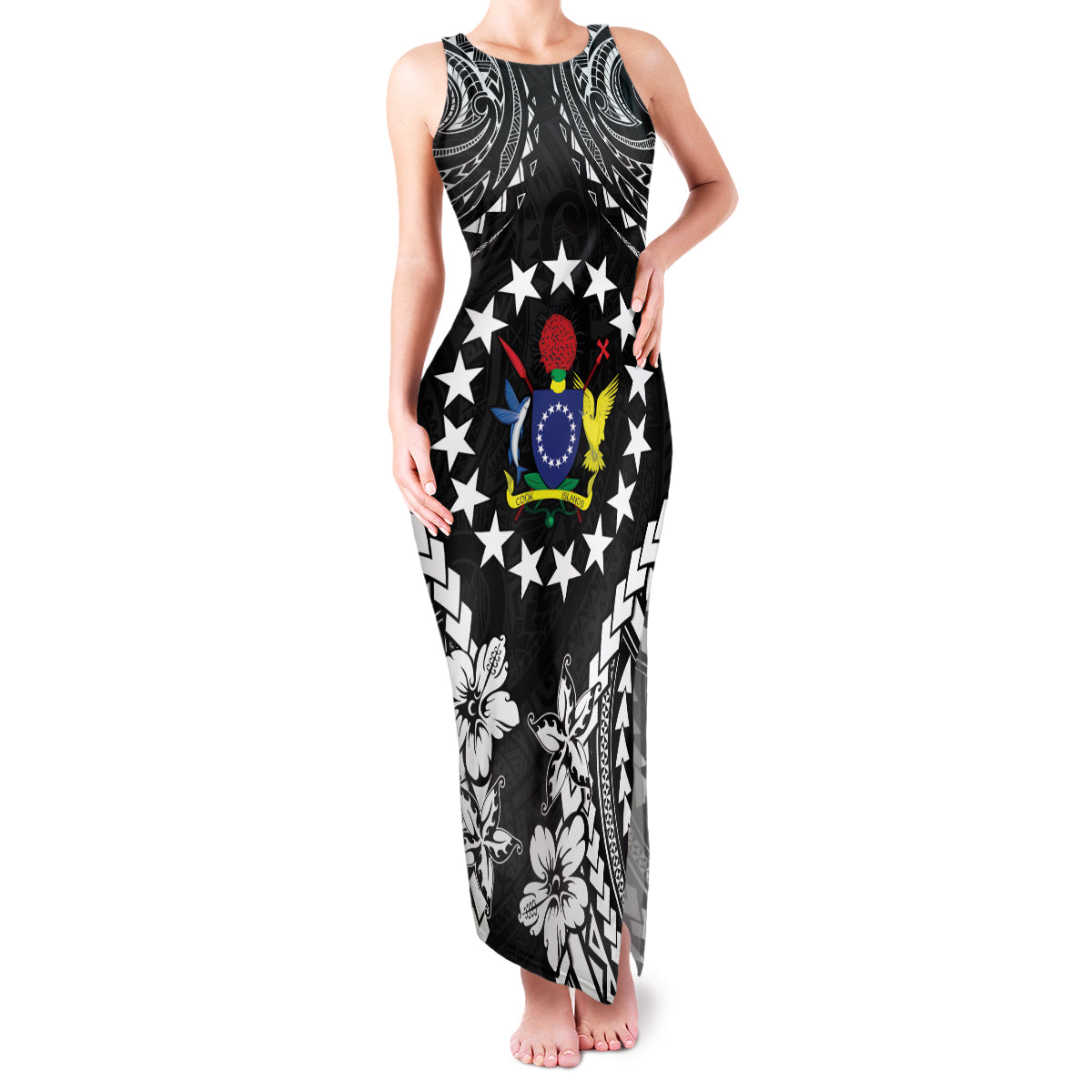 Cook Islands Ra o te Ui Ariki Est 1967 Family Matching Tank Maxi Dress and Hawaiian Shirt