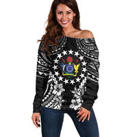 Cook Islands Ra o te Ui Ariki Est 1967 Off Shoulder Sweater