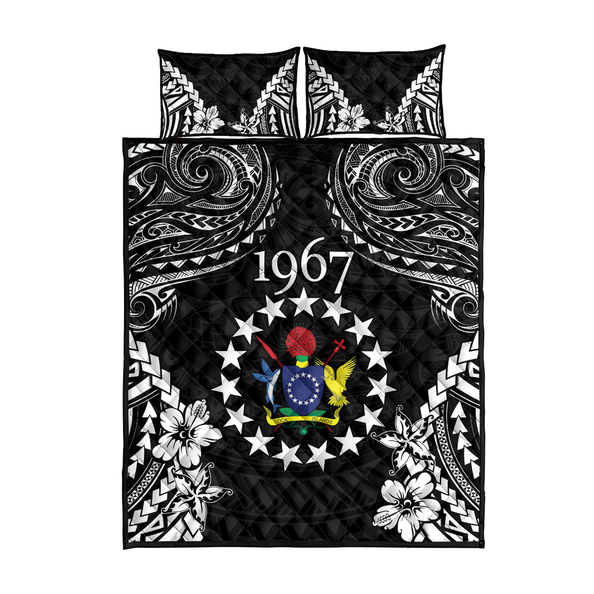 Cook Islands Ra o te Ui Ariki Est 1967 Quilt Bed Set