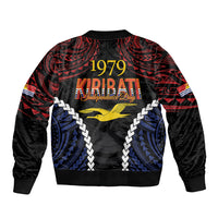 Kiribati 45th Anniversary Independence Day Sleeve Zip Bomber Jacket Since 1979