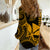 Custom King Kamehameha Day Hawaii Women Casual Shirt Paradise of the Pacific Tribal Kakau - Gold LT9 - Polynesian Pride