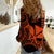Custom King Kamehameha Day Hawaii Women Casual Shirt Paradise of the Pacific Tribal Kakau - Orange LT9 - Polynesian Pride