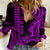 Custom King Kamehameha Day Hawaii Women Casual Shirt Paradise of the Pacific Tribal Kakau - Purple LT9 Female Purple - Polynesian Pride
