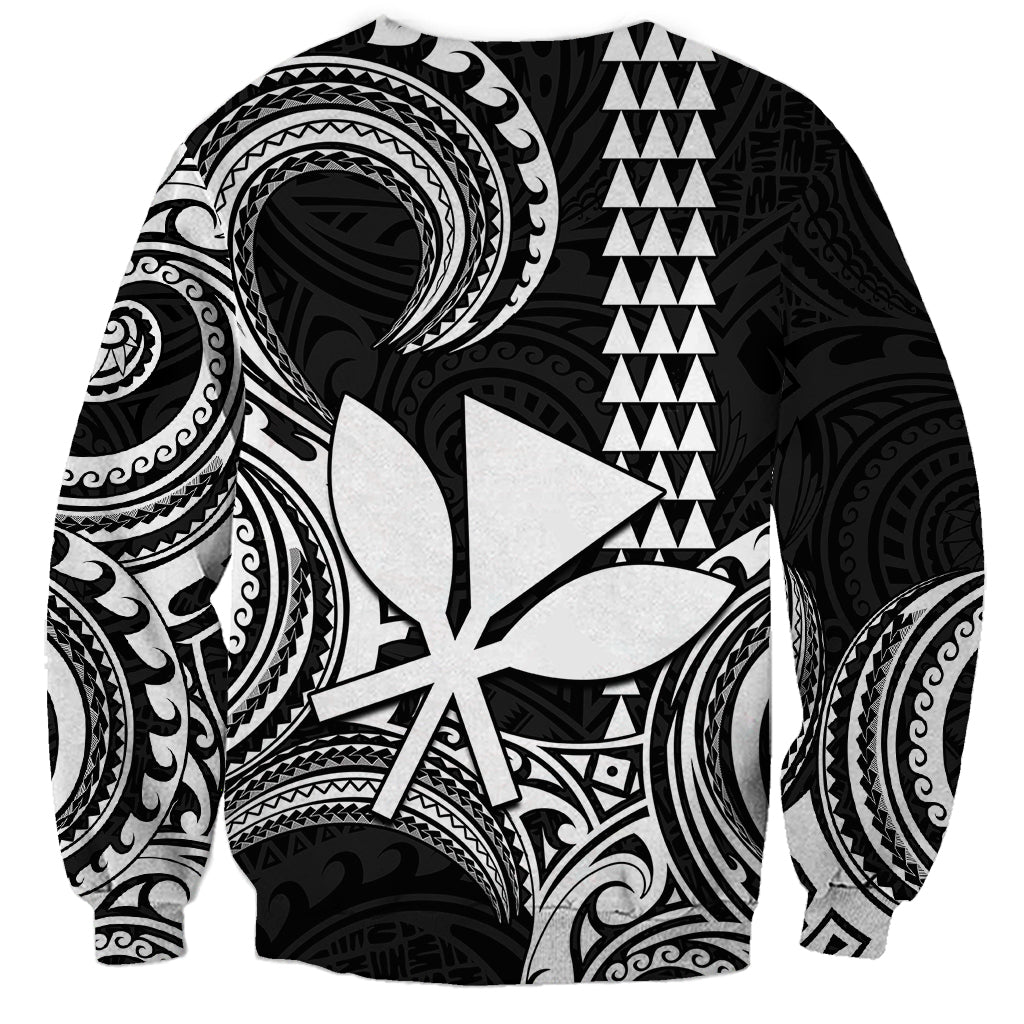 Custom King Kamehameha Day Hawaii Sweatshirt Paradise of the Pacific Tribal Kakau - White LT9 - Polynesian Pride