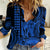 King Kamehameha Day Hawaii Women Casual Shirt Paradise of the Pacific Tribal Kakau with Kanaka Maoli - Blue LT9 Female Blue - Polynesian Pride