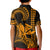 King Kamehameha Day Hawaii Kid Polo Shirt Paradise of the Pacific Tribal Kakau with Kanaka Maoli - Gold LT9 - Polynesian Pride