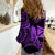 King Kamehameha Day Hawaii Women Casual Shirt Paradise of the Pacific Tribal Kakau with Kanaka Maoli - Purple LT9 - Polynesian Pride