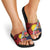 Flag of Kiribati Polynesian Pattern Slide Sandals Est 1979 With Tropical Flowers - Polynesian Pride