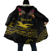 Kiribati Independence Day Personalised Cloak Gold Frigatebird with Polynesian Pattern - Polynesian Pride
