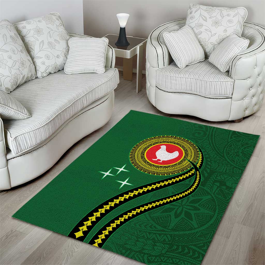 Manua Islands Polynesian Style Area Rug