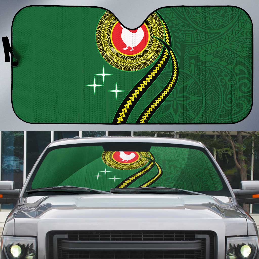 Manua Islands Polynesian Style Auto Sun Shade - Polynesian Pride