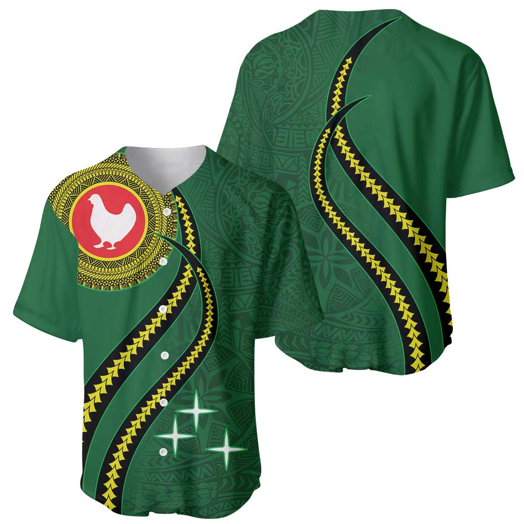 Manua Islands Polynesian Style Baseball Jersey