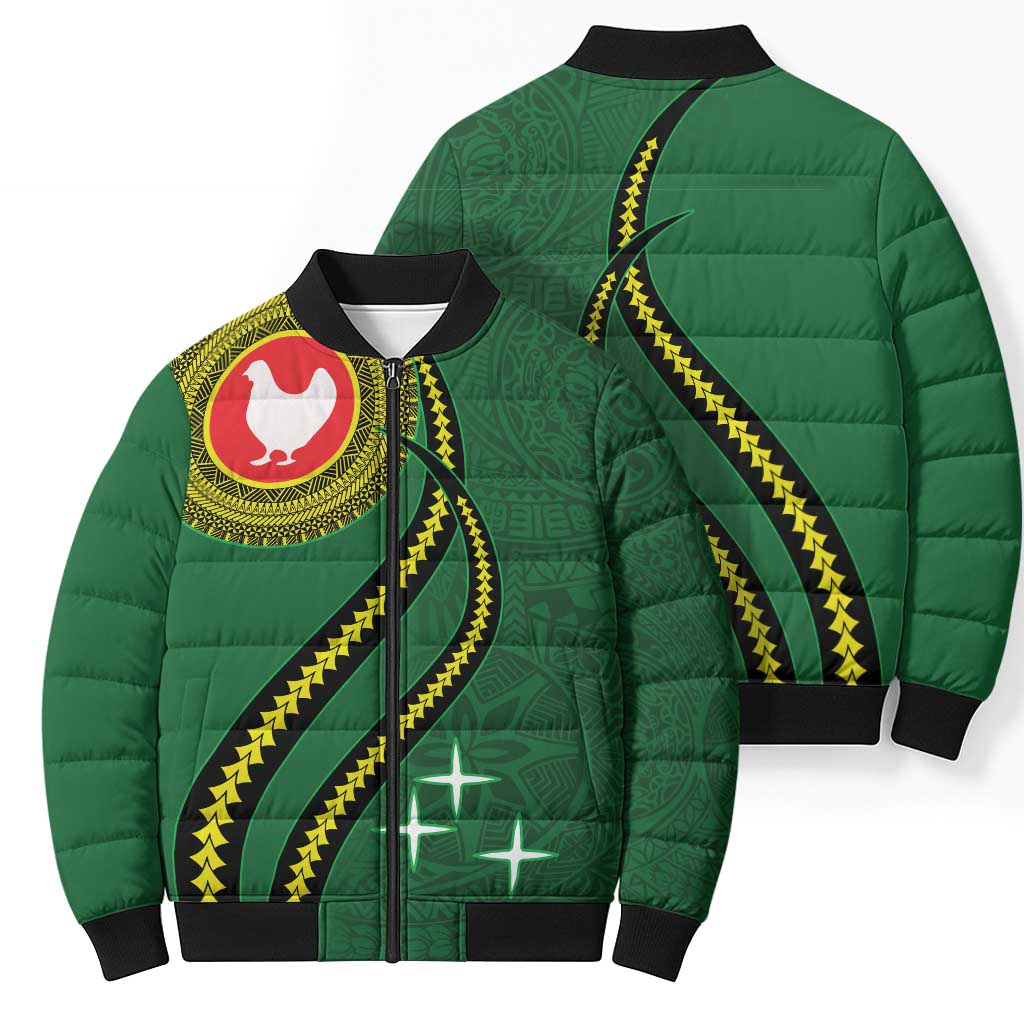 Manua Islands Polynesian Style Bomber Puffer Jacket - Polynesian Pride