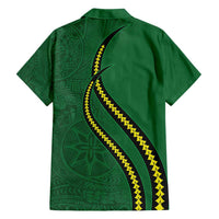 Manua Islands Polynesian Style Family Matching Long Sleeve Bodycon Dress and Hawaiian Shirt