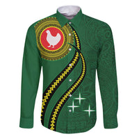 Manua Islands Polynesian Style Family Matching Puletasi and Hawaiian Shirt