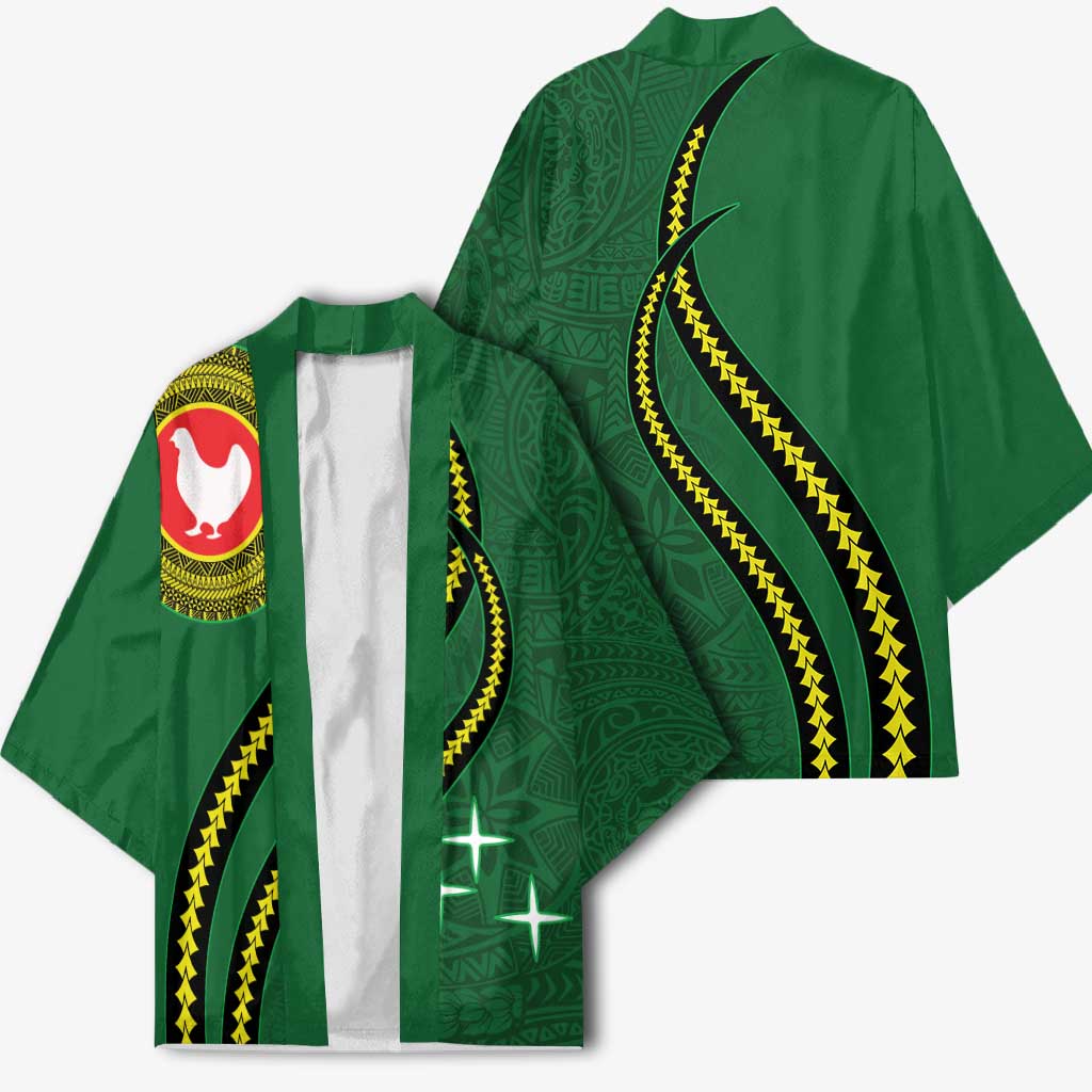 Manua Islands Polynesian Style Kimono - Polynesian Pride