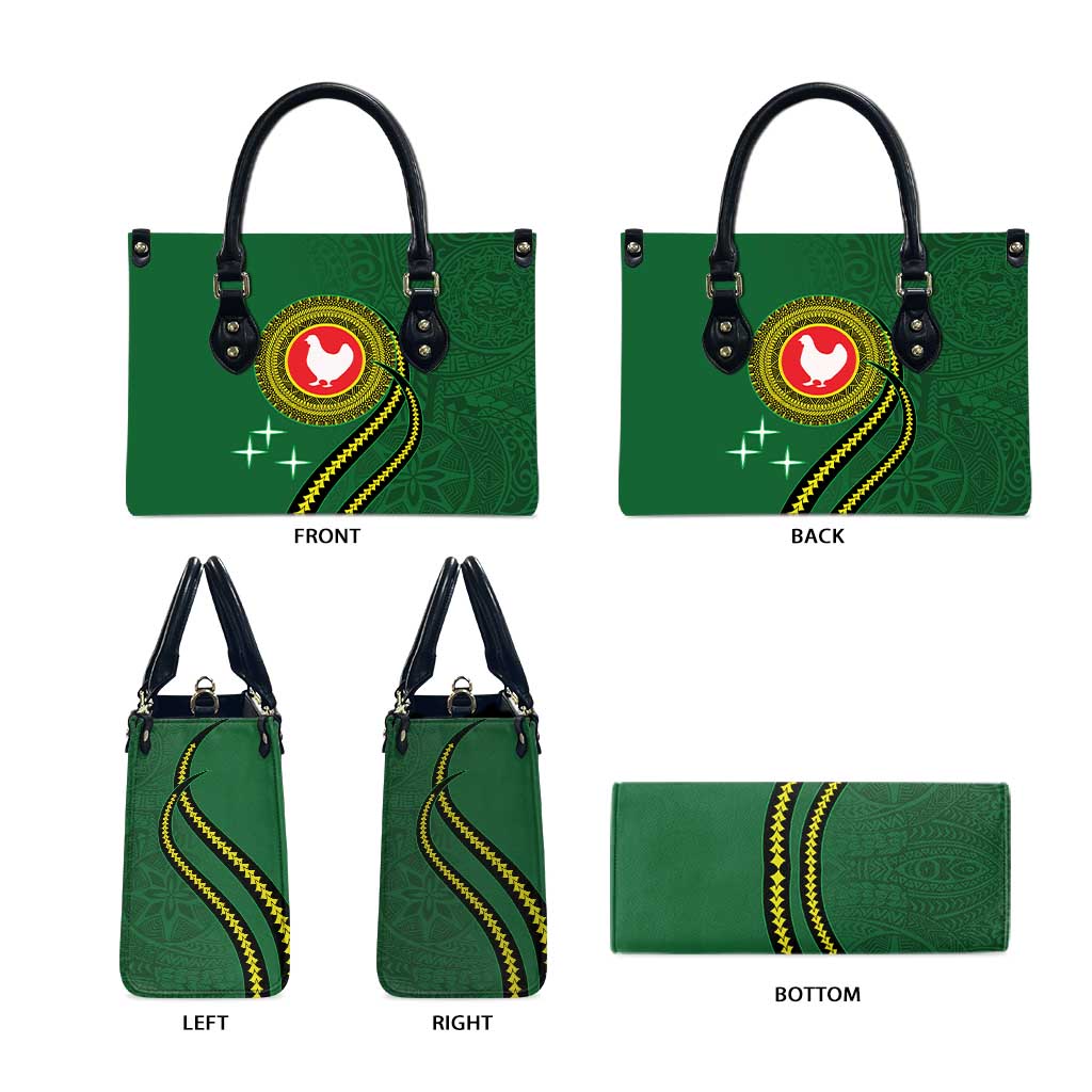 Manua Islands Polynesian Style Leather Bag - Polynesian Pride