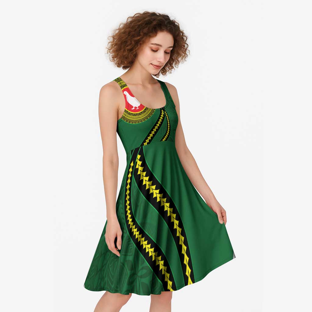 Manua Islands Polynesian Style Midi Dress - Polynesian Pride