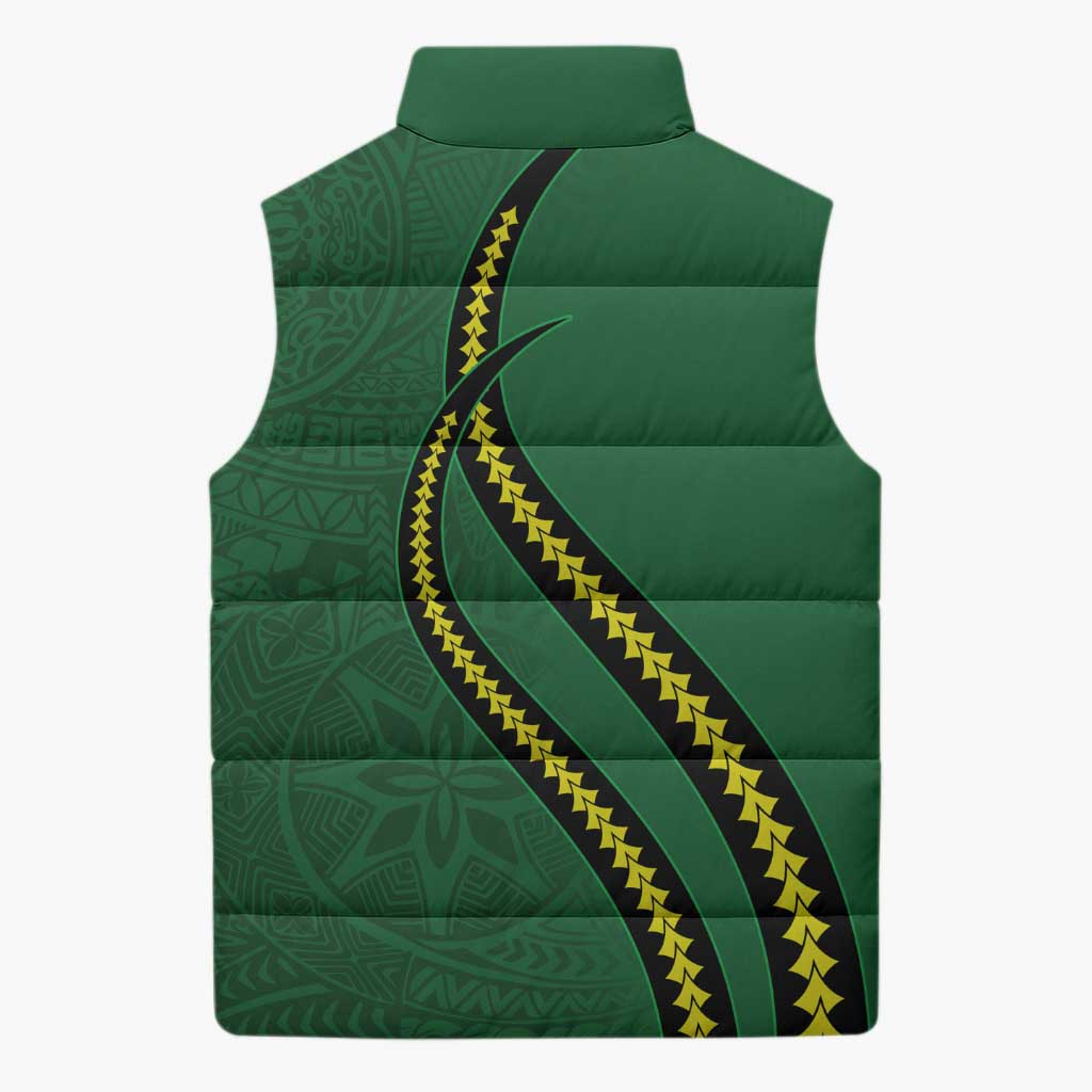 Manua Islands Polynesian Style Sleeveless Puffer Jacket - Polynesian Pride