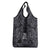 Custom New Zealand Taiaha Maori Grocery Bag Minimalist Silver Fern All Black - Polynesian Pride