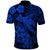 Aloha Hawaii Polo Shirt Hammerhead Shark Tattoo Polynesian Summer - Blue LT9 - Polynesian Pride