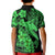 Aloha Hawaii Kid Polo Shirt Hammerhead Shark Tattoo Polynesian Summer - Green LT9 - Polynesian Pride