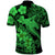 Aloha Hawaii Polo Shirt Hammerhead Shark Tattoo Polynesian Summer - Green LT9 - Polynesian Pride