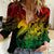 Aloha Hawaii Women Casual Shirt Hammerhead Shark Tattoo Polynesian Summer - Reggae LT9 Female Reggae - Polynesian Pride
