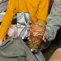 Australia-Fiji Palm and Kangaroo Custom Tumbler Cup Polynesia Tapa Mixed Indigenous Aboriginal LT9 - Polynesian Pride