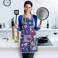 Filipino Maligayang Pasko Apron Pacific Patchwork Xmas Vibes - Polynesian Pride