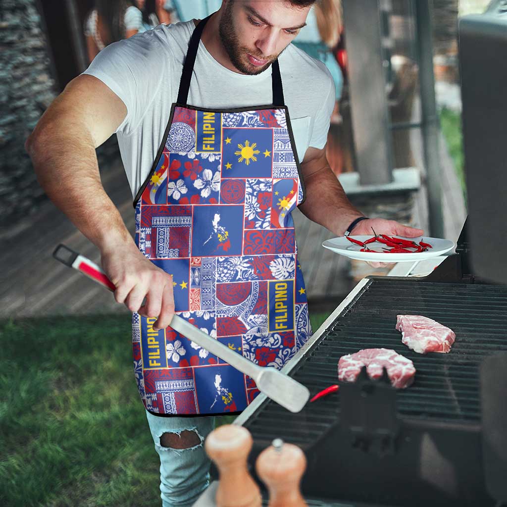 Filipino Maligayang Pasko Apron Pacific Patchwork Xmas Vibes - Polynesian Pride