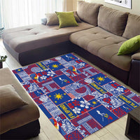 Filipino Maligayang Pasko Area Rug Pacific Patchwork Xmas Vibes - Polynesian Pride