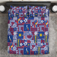 Filipino Maligayang Pasko Bedding Set Pacific Patchwork Xmas Vibes - Polynesian Pride