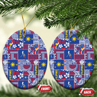 Filipino Maligayang Pasko Ceramic Ornament Pacific Patchwork Xmas Vibes - Polynesian Pride