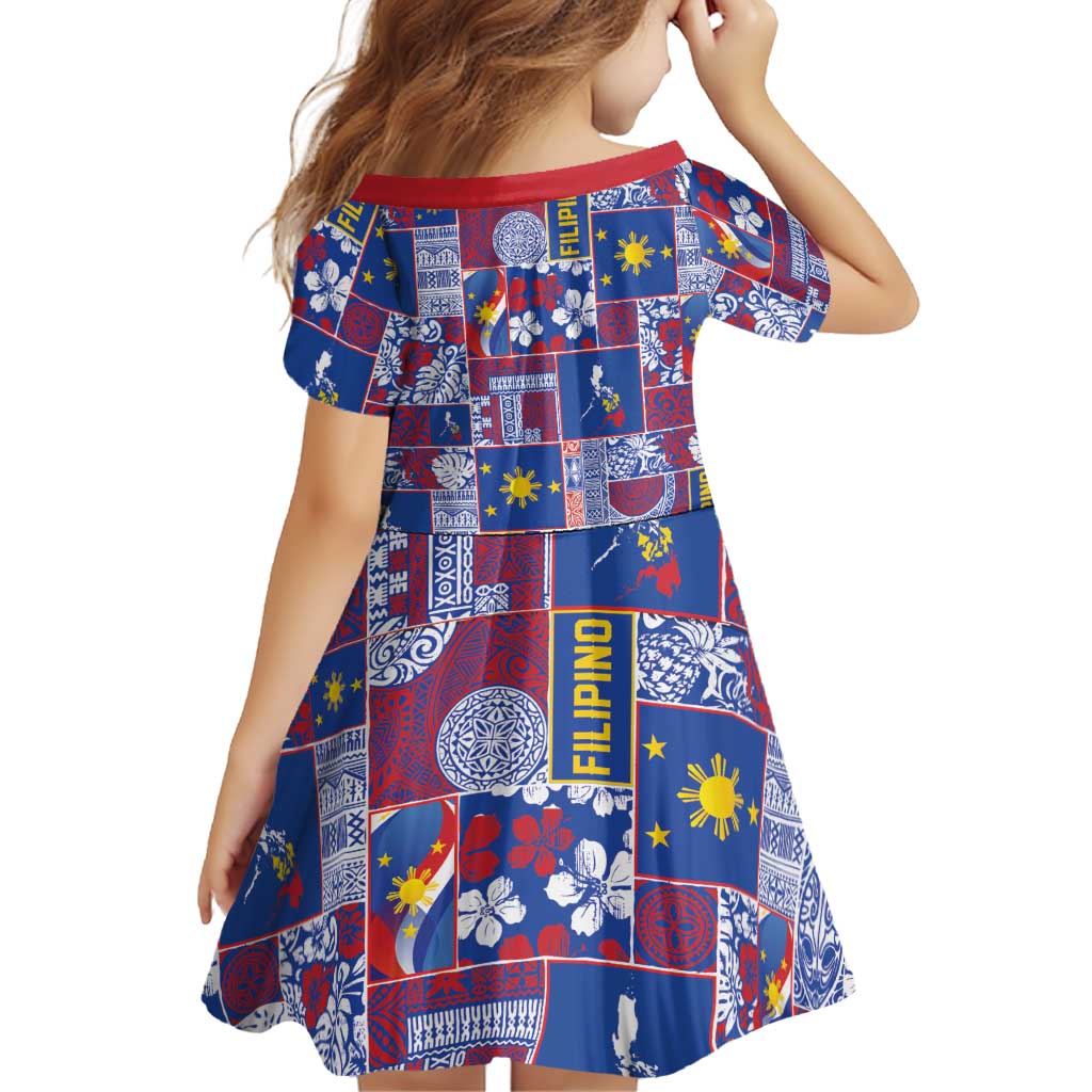 Filipino Maligayang Pasko Family Matching Long Sleeve Bodycon Dress and Hawaiian Shirt Pacific Patchwork Xmas Vibes - Polynesian Pride