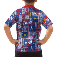 Filipino Maligayang Pasko Family Matching Summer Maxi Dress and Hawaiian Shirt Pacific Patchwork Xmas Vibes - Polynesian Pride
