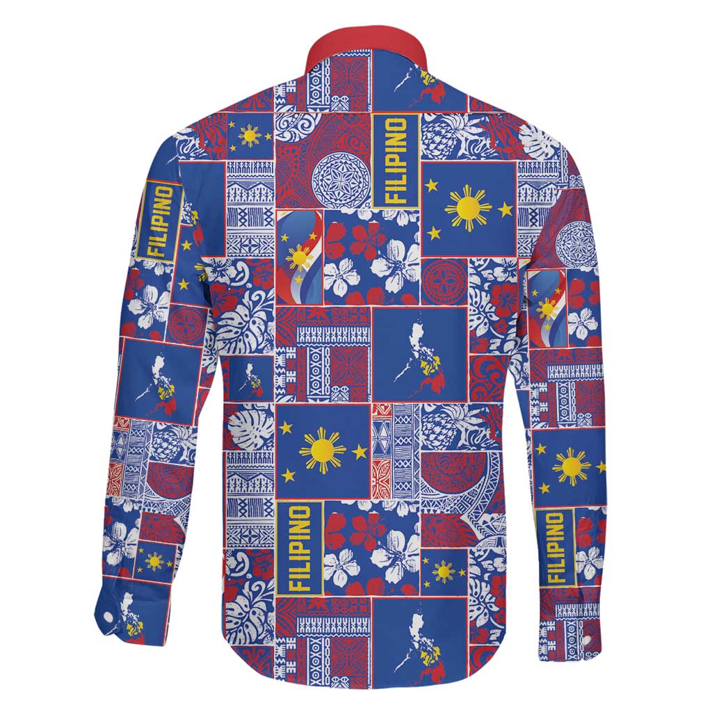 Filipino Maligayang Pasko Family Matching Tank Maxi Dress and Hawaiian Shirt Pacific Patchwork Xmas Vibes - Polynesian Pride