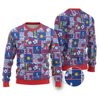 Filipino Maligayang Pasko Ugly Christmas Sweater Pacific Patchwork Xmas Vibes - Polynesian Pride