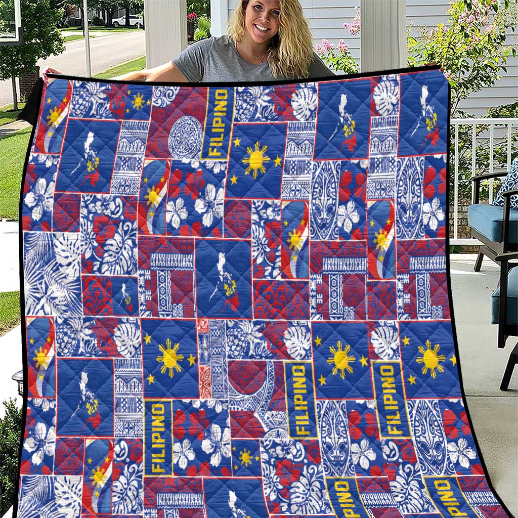 Filipino Maligayang Pasko Quilt Pacific Patchwork Xmas Vibes - Polynesian Pride